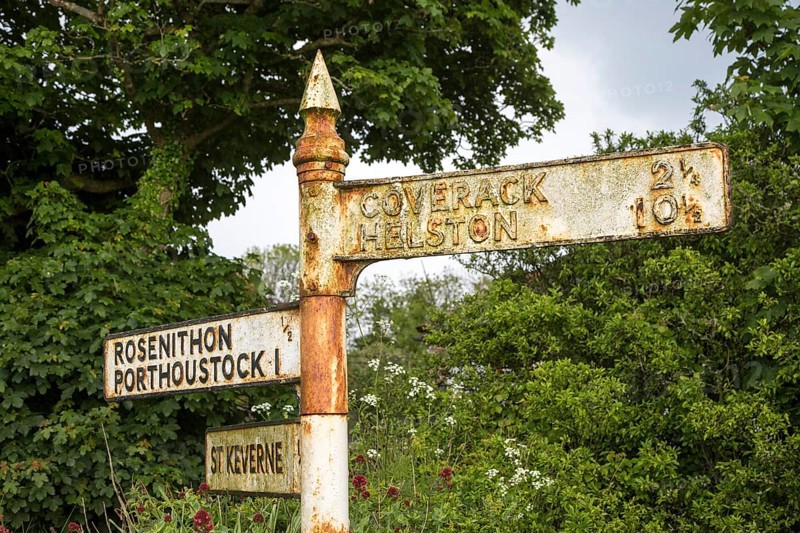 Old road sign