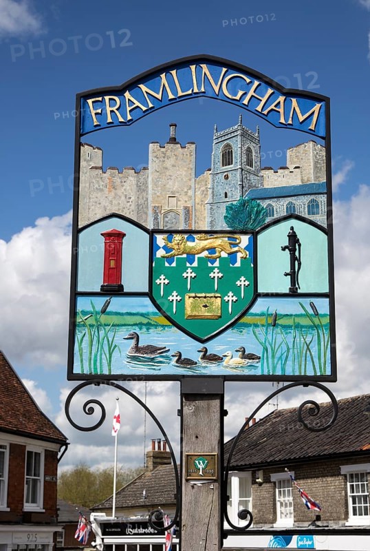 Town sign of Framlingham