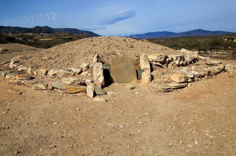 Burial chamber tomb mound