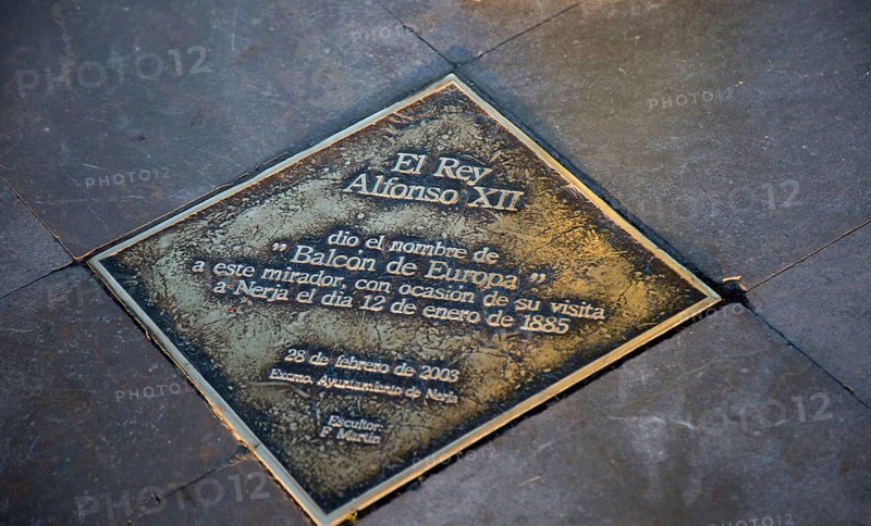 Information plaque about King Alfonso XII