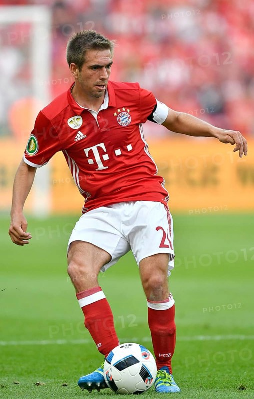 Philipp Lahm playing the ball
