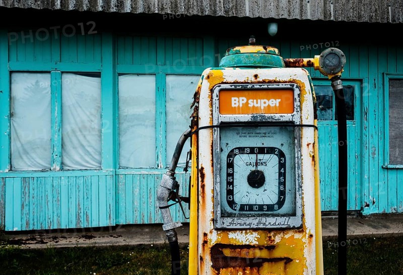 Old petrol pump