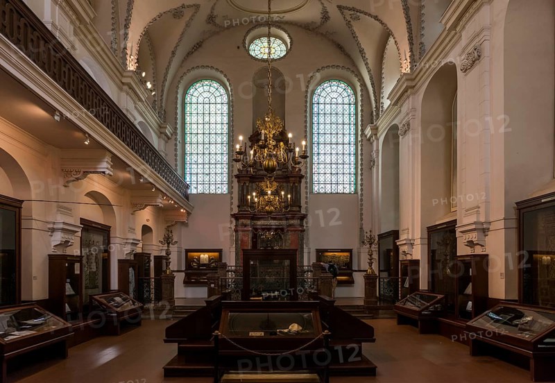 Interior of the former Klausen Synagogue of the Prague Ghetto