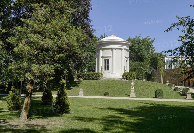 Temple Garden with Temple of the Muses