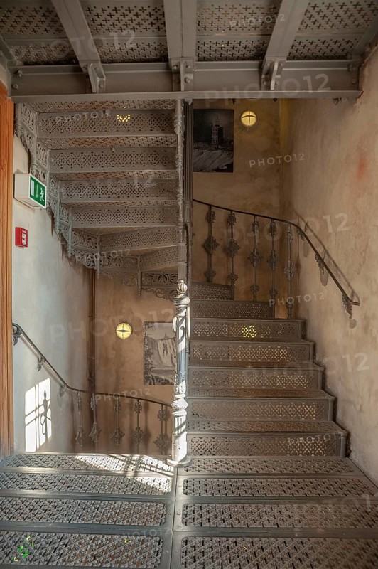 Cast iron staircase in Schinkel Tower