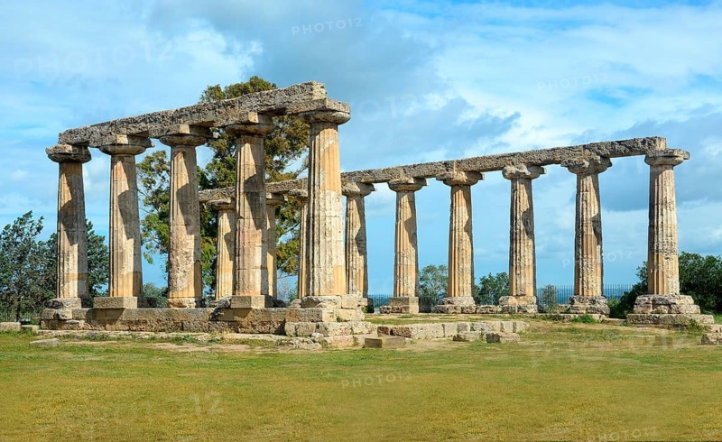 Columns of the Doric Temple of Hera