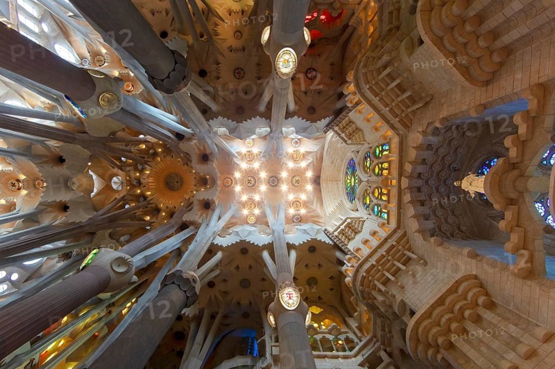 Interior view ceiling vault