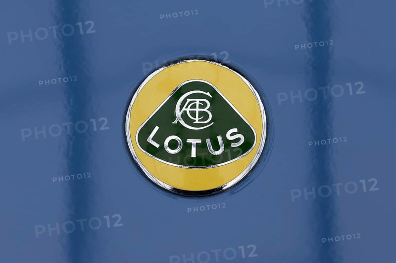 Lotus emblem on a Lotus Elan Lotus Car