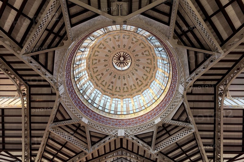Dome with artistic tile decoration
