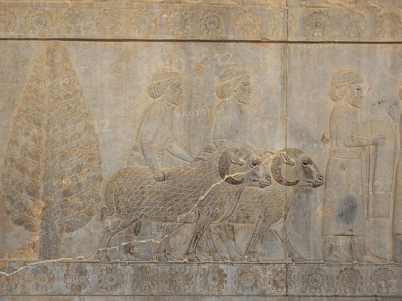 Ancient relief of the Achaemenids