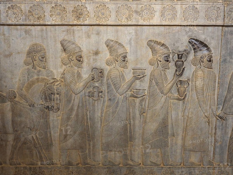 Ancient relief of the Achaemenids