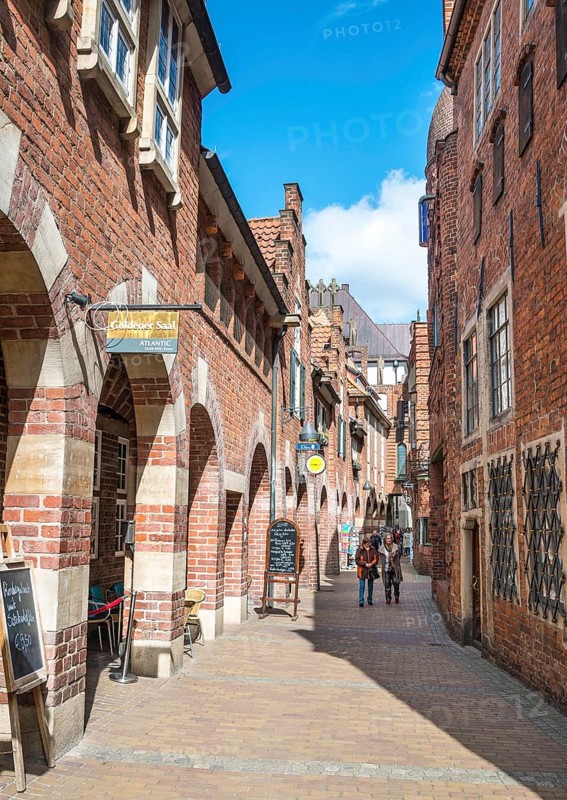 Brick houses in the Bottcherstrasse