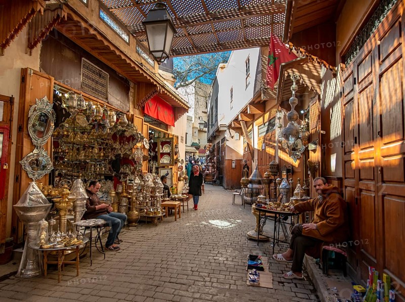 Shop with metal and copper goods