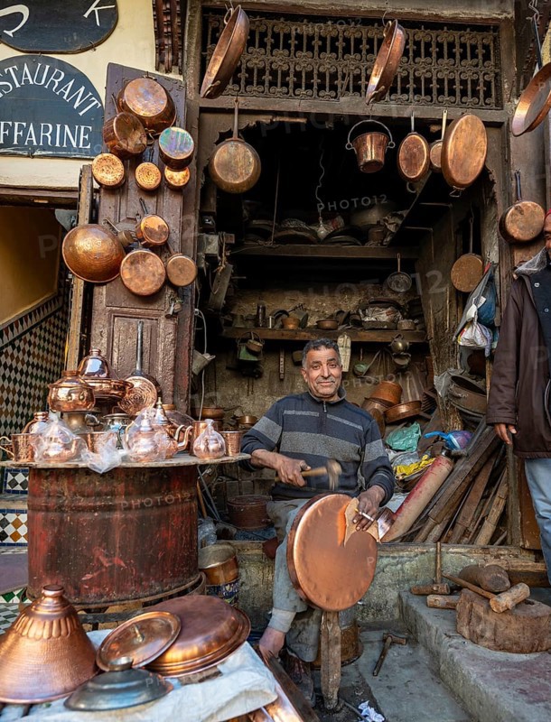 Coppersmith at work