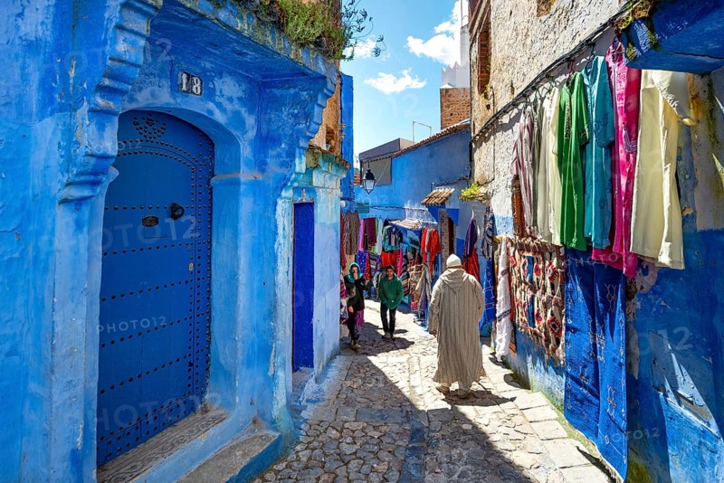 Moroccan native in Djellaba
