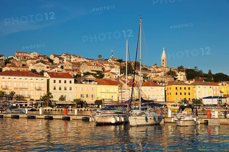 Sailboats in the port of Mali Losinj