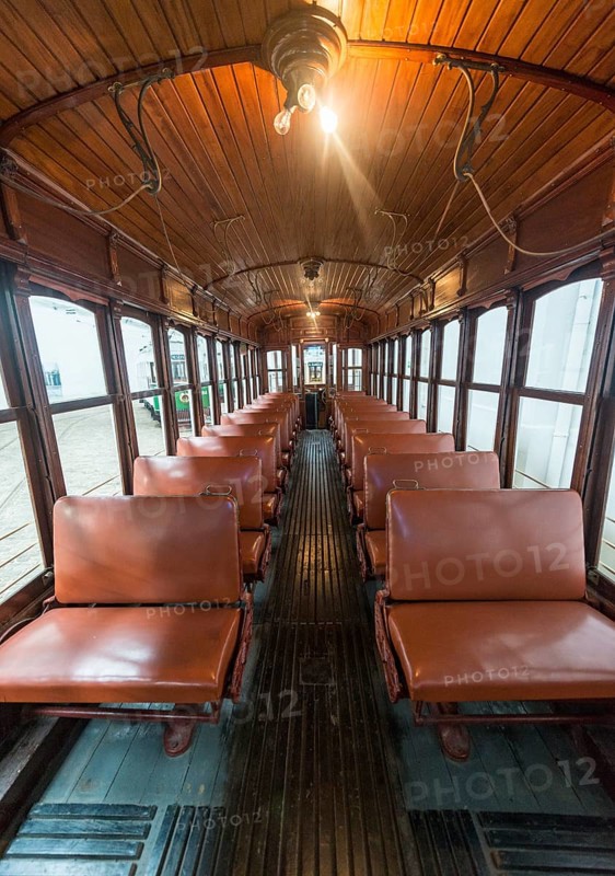 Interior view of tram