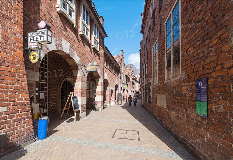 Brick houses in the Bottcherstrasse