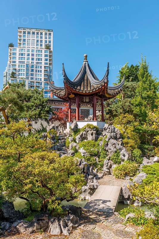 Traditional Chinese Pagoda in Dr. Sun Yat-Sen Classical Chinese Garden