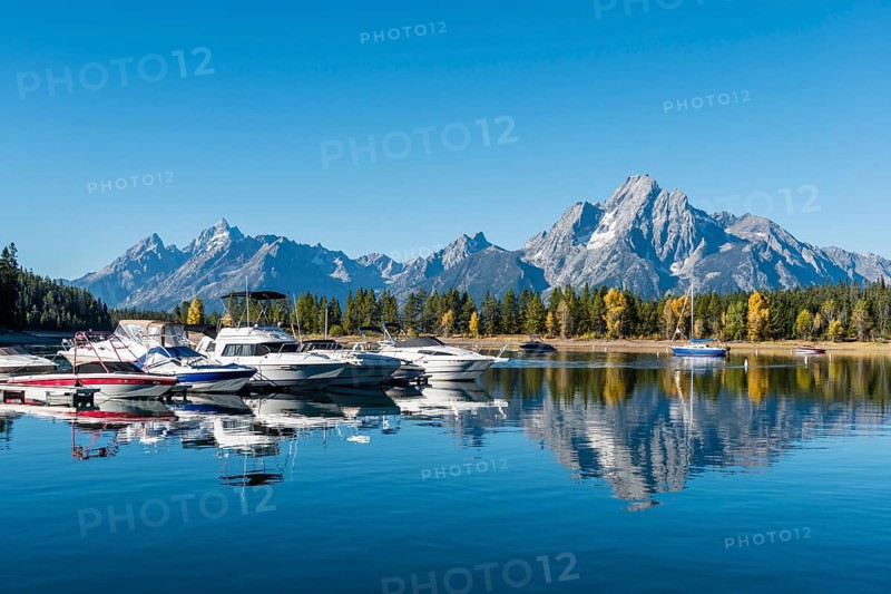 Mountains reflected in the lake