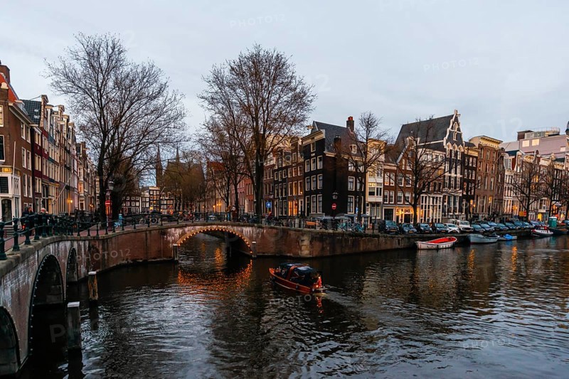 Canal at dusk