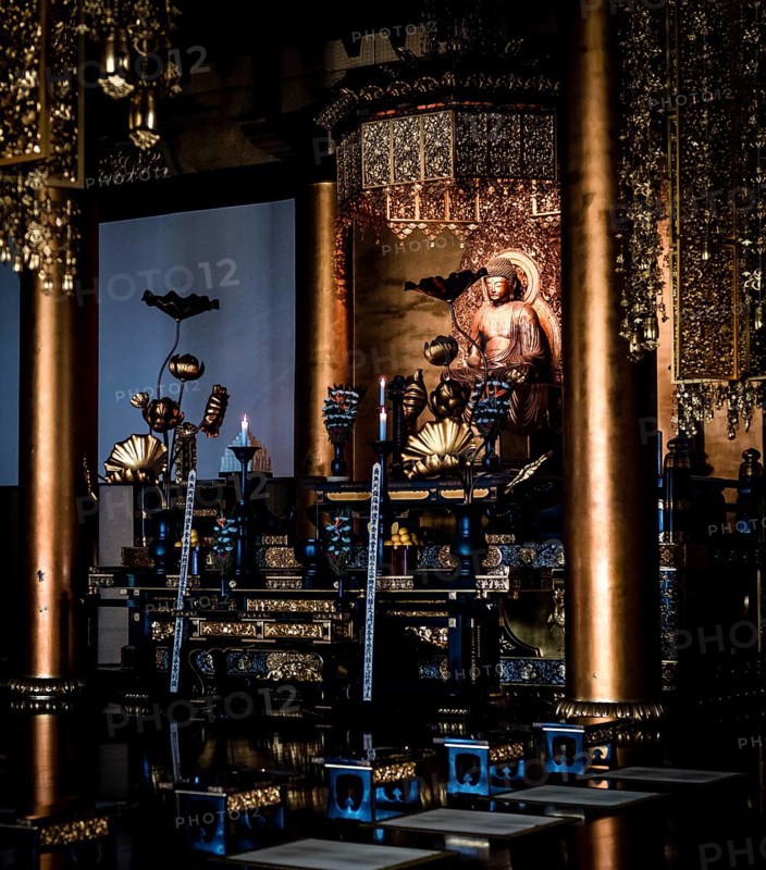 Golden Buddha Statue at Zojoji Temple