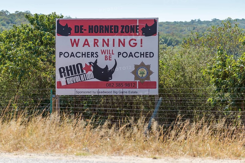 Warning sign for poachers