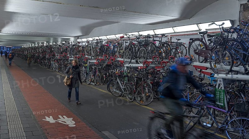 Railway underpass for bicycle parking rebuilt
