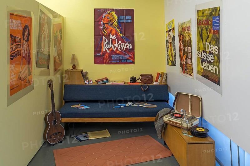 Youth room with film posters of the 1960s