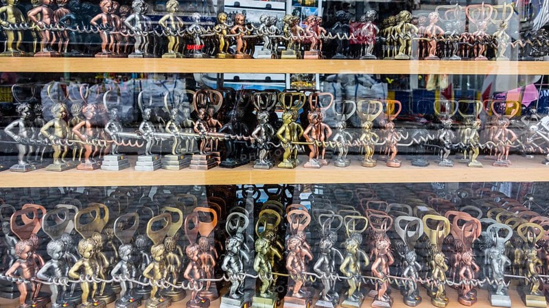Manneken Pis as bottle openers