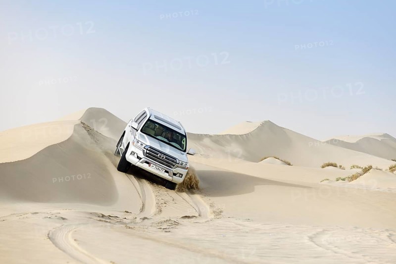 Jeep tour in the sandy desert