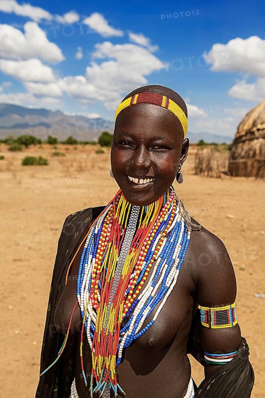 Laughing young woman with necklace