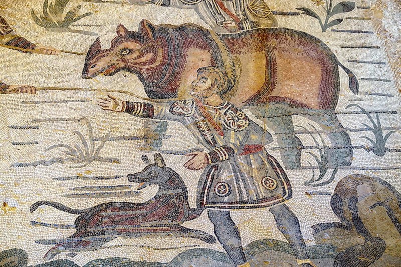Ancient floor mosaic