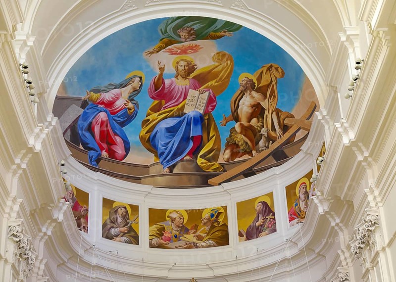 Ceiling fresco in the Cathedral San Nicolo