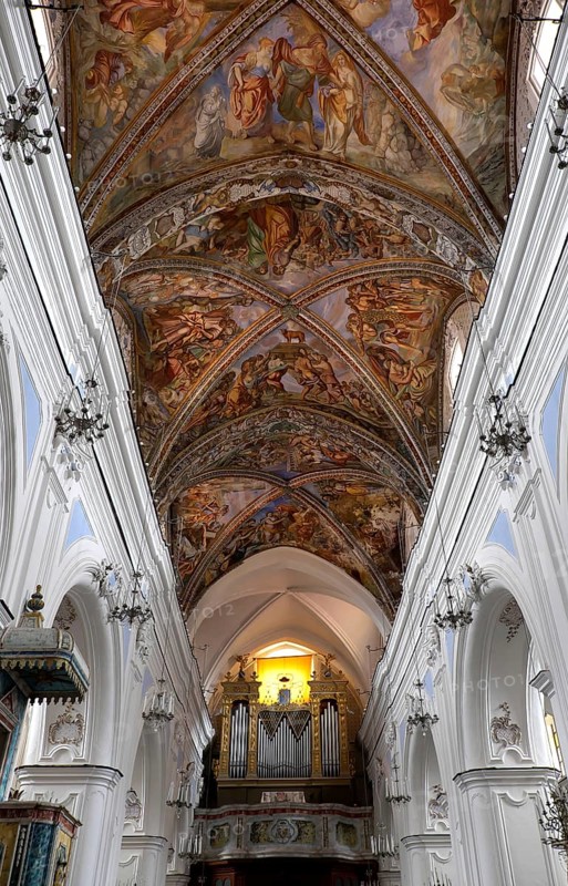 Ceiling vault with organ loft