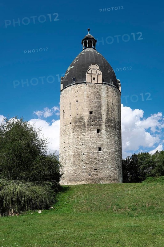 Round tower and meadow