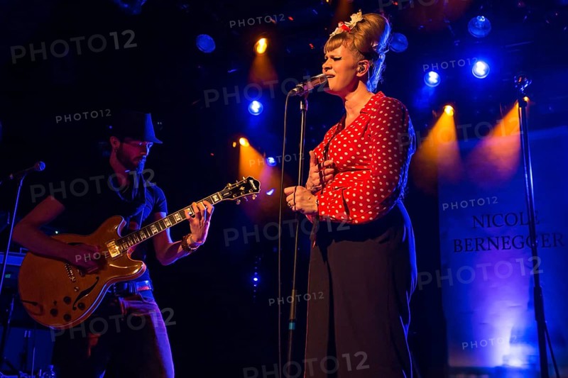 The Swiss singer and songwriter and winner of the Swiss singing casting show The Voice of Switzerland 2013 Nicole Bernegger live in the Schuur Lucerne