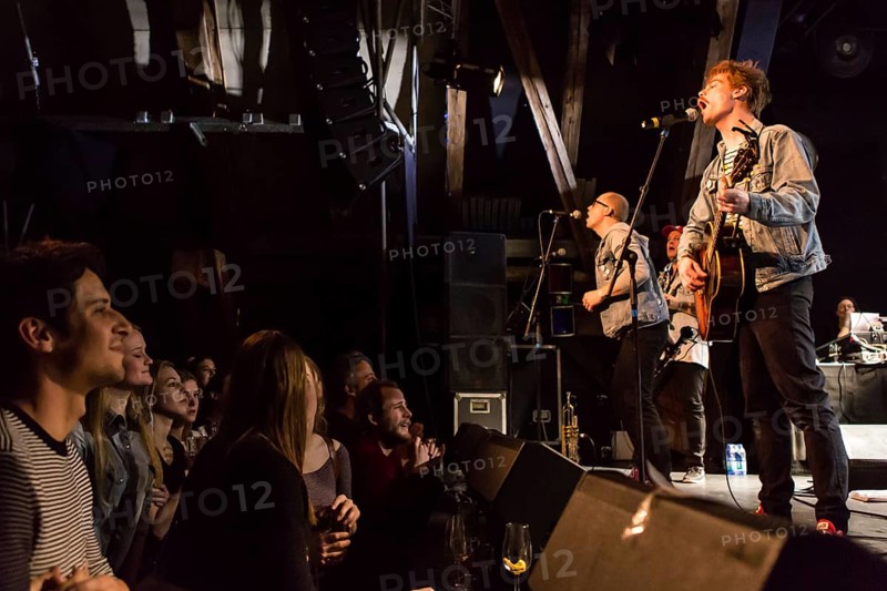 The Swedish indie pop band I'm from Barcelona with singer and frontman Emanuel Lundgren live in the Schuur Lucerne