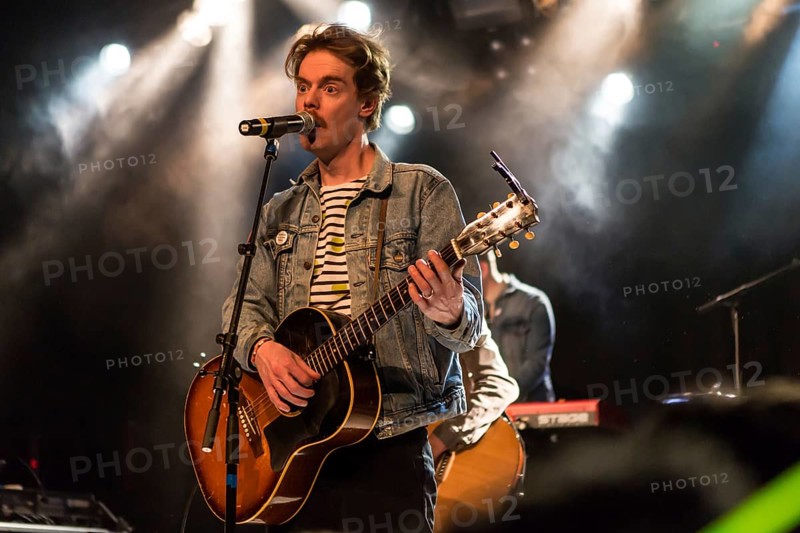 The Swedish indie pop band I'm from Barcelona with singer and frontman Emanuel Lundgren live in the Schuur Lucerne