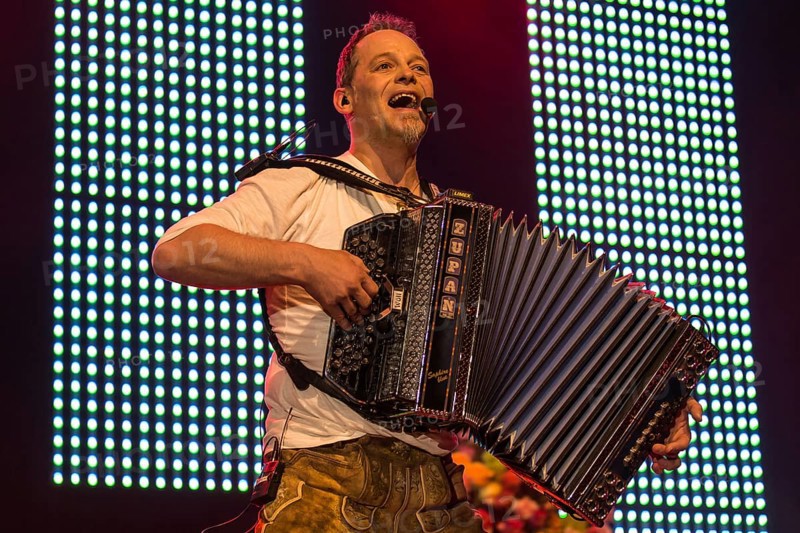 The Duo Alpenwind with Gerd Winkler on accordion live at the 16th Schlager Nacht in Luzern