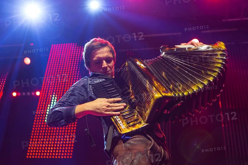 The German music group Dorfrocker with Markus Thomann on accordion live at the 16th Schlager Nacht in Luzern