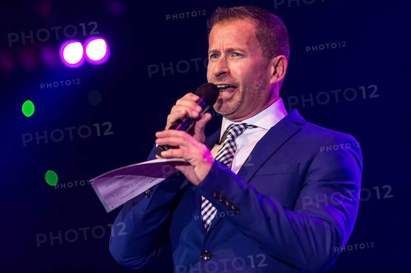 The Swiss pop singer and presenter Leonard live at the 16th Schlager Nacht in Lucerne