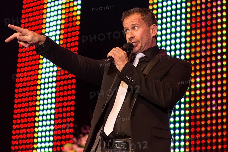 The Swiss pop singer and presenter Leonard live at the 16th Schlager Nacht in Lucerne
