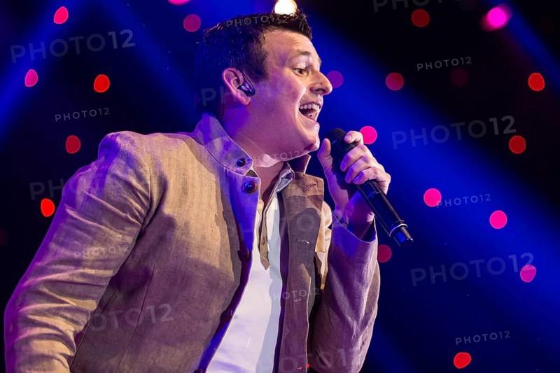 The Austrian pop singer and accordion player Marc Pircher live at the 16th Schlager Nacht in Lucerne