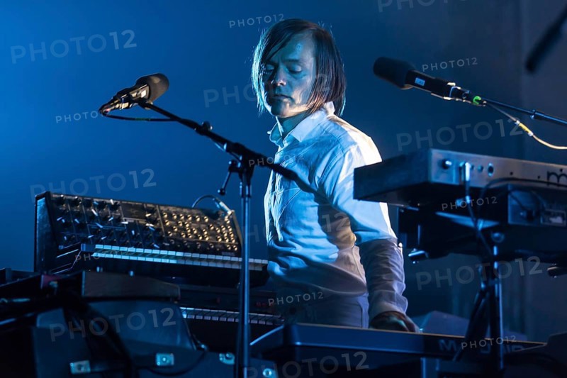 The French synth-pop band Air with guitarist Nicolas Godin and keyboarder Jean-Benoit Dunckel live at the Blue Balls Festival in Lucerne