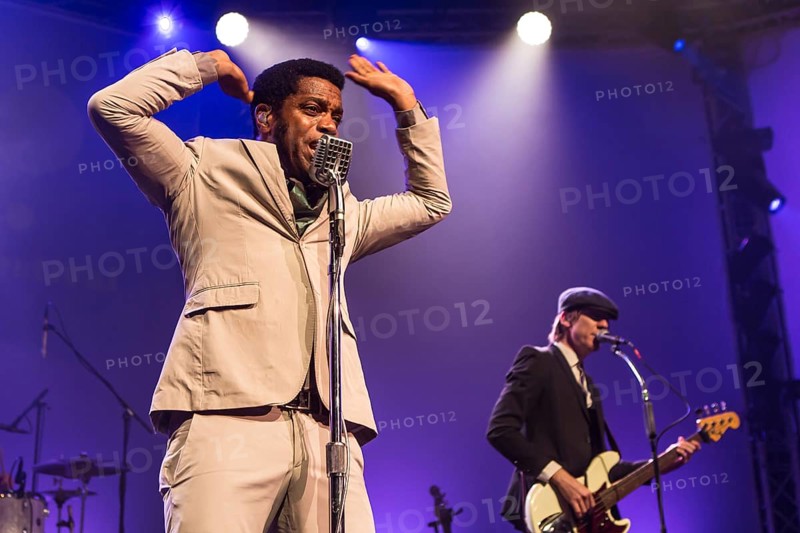 The US-American Rhythm and Blues Band Vintage Trouble live at the Blue Balls Festival Lucerne