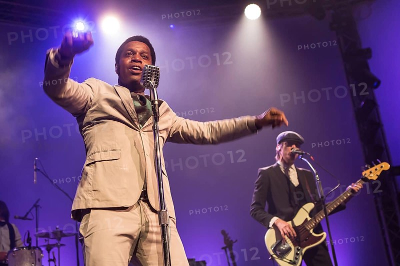 The US-American Rhythm and Blues Band Vintage Trouble live at the Blue Balls Festival Lucerne