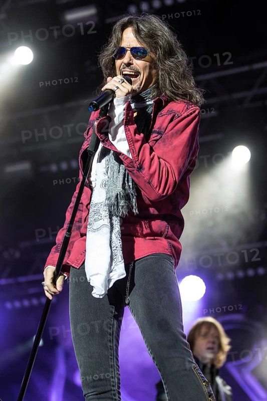 The British-American rock band Foreigner with singer Kelly Hansen live at the Magic Night at the Heitere Zofingen