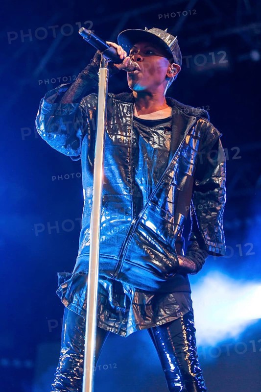 The British band Skunk Anansie with singer Deborah Anne Dyer alias Skin live at the 26th Heitere Open Air in Zofingen