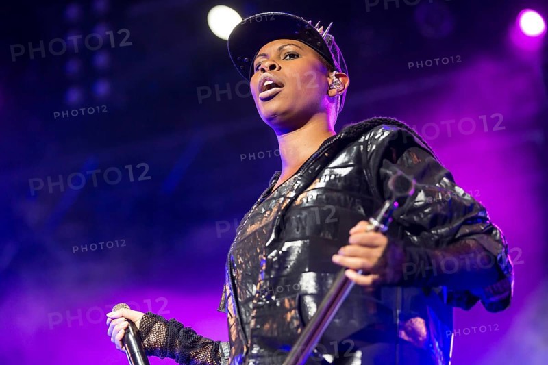 The British band Skunk Anansie with singer Deborah Anne Dyer alias Skin live at the 26th Heitere Open Air in Zofingen